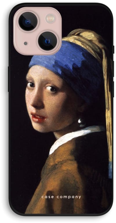 Case Company® - Hoesje geschikt voor iPhone 13 hoesje - The Pearl Earring - Biologisch Afbreekbaar Telefoonhoesje - Bescherming alle Kanten en Schermrand