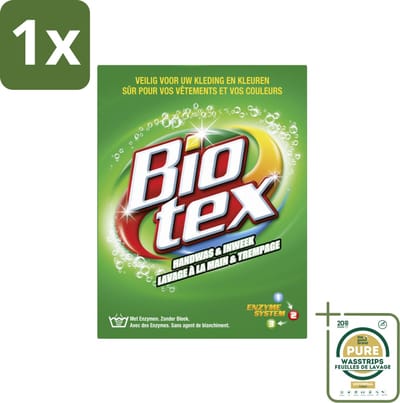 1 x Biotex Handwas & Inweek Poeder 720 gr- Handwas - Inweek Waspoeder - Biologisch Wasmiddel - Enzymen - Vuil Verwijderen