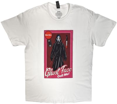 Scream Ghostface - Doll Box Heren Tshirt - S - Wit