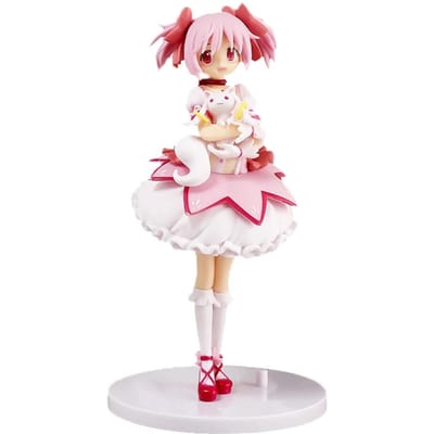 17cm Puella Magi Madoka Magica Anime Figuur Kaname Madoka Actiefiguur Magische Meisje Model Decor Beeldje Poppen Speelgoed Kerstcadeau white