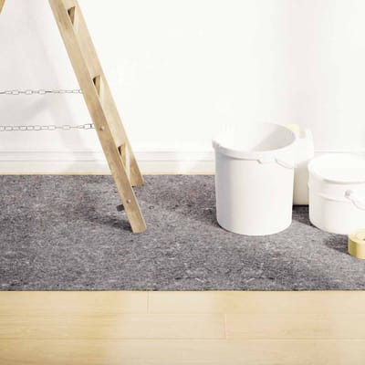 vidaXL - Antislip - schildersvlies - 2 - st - 25 - m - 220 - g/m² - grijs