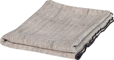 WOOOD Unique Plaid - Viscose/Linnen - Zwart/Off White - 53x49x48