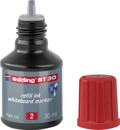 edding BT30 (30 ml) navulinkt voor boardmarkers edding -250/361/365 - rood - potje