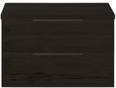 Seville Badmeubelset 80 cm - Wastafelblad Black Oak Edge Greep