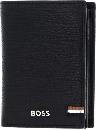 HUGO BOSS Leren Portemonnee Iconic Wallet Black Zwart