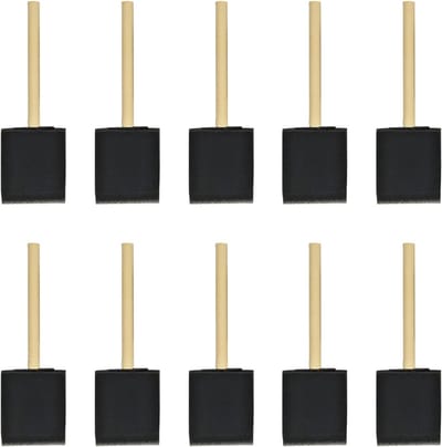 Set van 10 Sponskwasten voor Acrylverf, DIY Projecten, Verfklussen en Ambachten