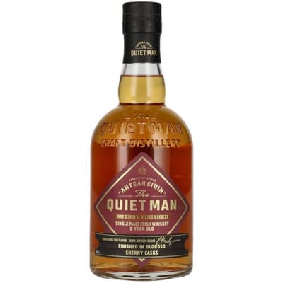 The Quiet Man Irish Whiskey The Quiet Man AN FEAR CIUIN 8 Year Old SHERRY CASK Single Malt Irish Whiskey 43% Vol. 0,7l
