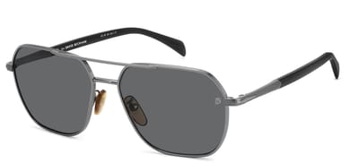 David Beckham DB 1128/G/S RUTHENIUM/GREY POLARIZED 59/16/145 Herrenbrillen Zonnebrillen