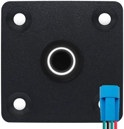 ProRide Metalen drukschakelaar Inbouwpaneel 12V ON-OFF - 12mm - met Aansluitkabel - 12V/24V - LED indicatie Wit