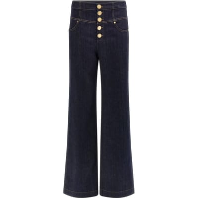 GUESS Kylie Straight Denim Rinse Taglia: W25L34 | Pantaloni Outlet | Donna | Blu