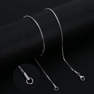 Aramat Jewels | Halskettingen | Stalen Venetiaanse Ketting Zilverkleurig – Elegante Schakelketting RVS Unisex | 55cm / 1mm |55cm | | Staal | Volwassenen | Verkleurd niet