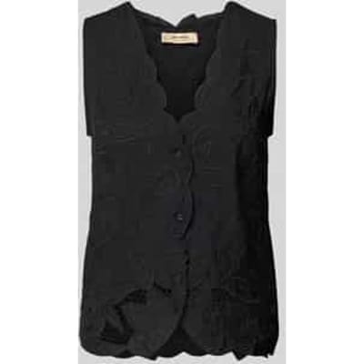Regular fit blousetop met V-hals, model 'Daima'