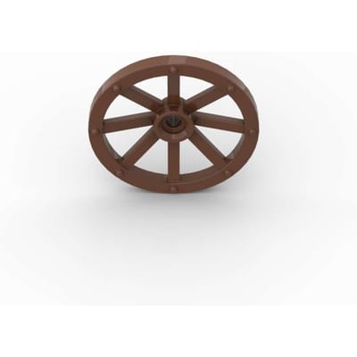 MOC 10PCS 4489 Roue Chariot Grande 33mm Briques de Construction Crantée Idéale Pour Support Axe Briques Particule Jouet DIY Cadeau d'Anniversaire Enfants