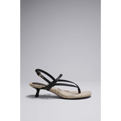 & Other Stories Julie Sandalette Black Maat: 36 | Sandalen Outlet | Dames | Zwart