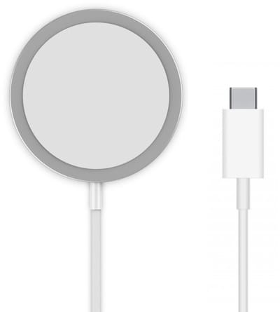 Magnetische Draadloze Oplader - 15W - geschikt voor MagSafe iPhone 17 / 16 / 15 / 14 / 13 / 12 Pro / Mini / Pro Max - Series - AirPods 3 / 2/ Pro - Apple Watch - USB C - 1M - Wit