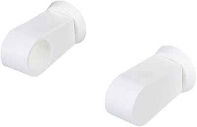 Intensions roedesteun vitrage - ø 13 mm - wit - 2 stuks