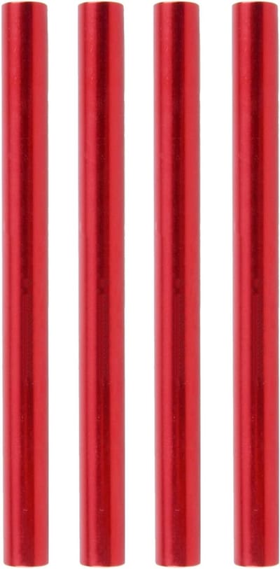 Tent Repareerset voor Camping - Aluminium Tentstokken Reparatiebuizen en Accessoires (Rood - 11mm)