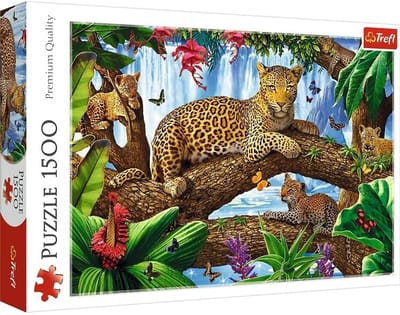 Legpuzzel 1500 Stukjes - Volwassenen Puzzel - Ontspannend Tijdverdrijf - Linnenstructuur Papier - 85 x 58 cm - Regenboog Kleuren