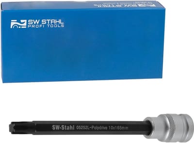Schroevendraaierset Polydrive - Bit Set - Motorreparaties - Speciaal voor Cilinderkopschroeven - 1/2 inch aandrijving - Zilverkleurig