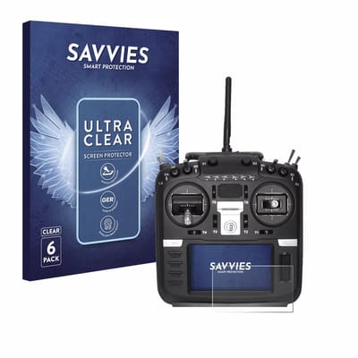 Savvies - Screenprotector voor Radiomaster TX16S Mark II - Folie Beschermfolie transparant 6 Stuks