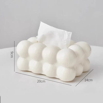 Nordic Cloud Design Tissueboxhouder Hoge Kwaliteit Toiletpapierdoos Tafel Servethouder Auto Tissuepapier Dispenser Woondecoratie white