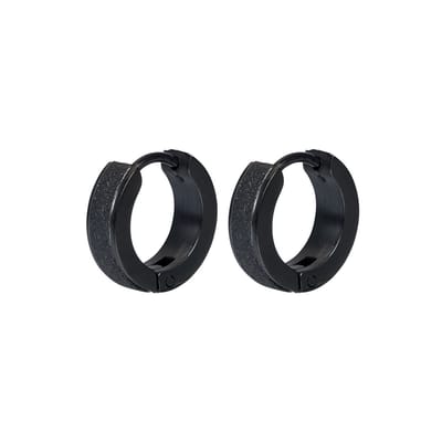 iXXXi Jewelry-Sandblasted-Zwart-Dames Oorbellen