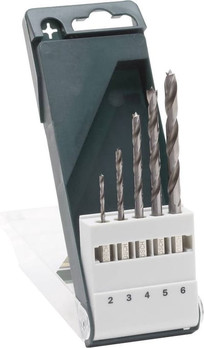 Bosch Accessories 2609255326 Hout-spiraalboorset 5-delig 2 mm, 3 mm, 4 mm, 5 mm, 6 mm 1/4 (6.3 mm) 1 set(s)