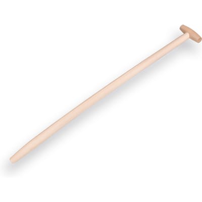Schopsteel  Import  essen  gebogen, ongewaxt 100cm