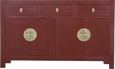 Fine Asianliving Chinees Dressoir Scarlet Rouge - Orientique Collectie B140xD35xH85cm Chinese Meubels Oosterse Kast