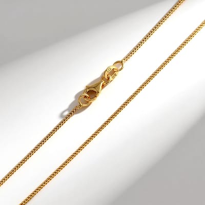 Cavill - 9K Geelgouden Halsketting - 9 Karaat Geel Goud - Fijne Gepolijste Pantserketting 45 cm - Duurzaam & Elegant Sieraad