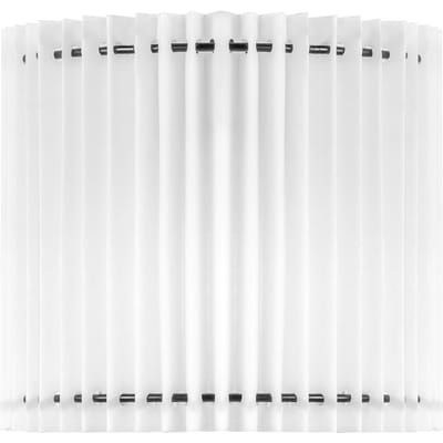 Papieren Gevouwen Lampenkap - Cilindrisch - White - ø20 x 17 cm - E27 fitting - Voor Wandlampen en Tafellampen - Ontworpen voor woonkamer en eetkamer