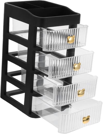 Make-up Organizer - Lade Opbergbox - Bureau Ordenen - Meerlaags Ontwerp - 155 x 193 x 155 cm - Zwart