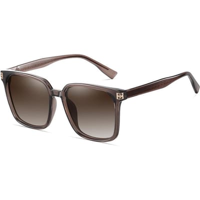 Nieuwe Koreaanse Versie van Grote Frame Trend Zonnebrillen Vrouwelijke Elegante TAC Zonnebrillen Reis Zonwering Gezicht Verslankende Zonnebrillen. gray