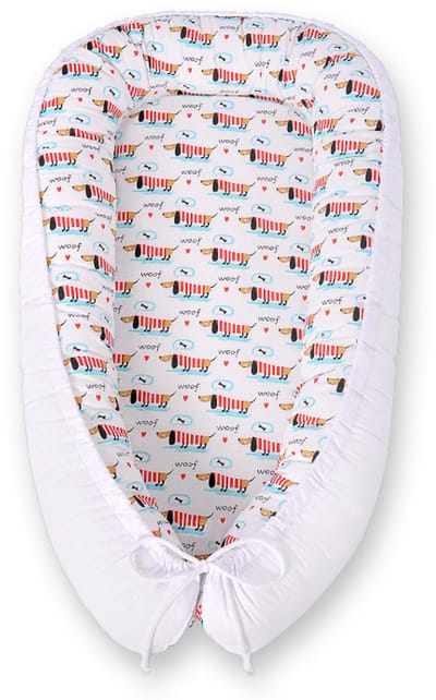 Babynest dubbelzijdig Premium Cocoon voor baby's BOBONO-hondjes