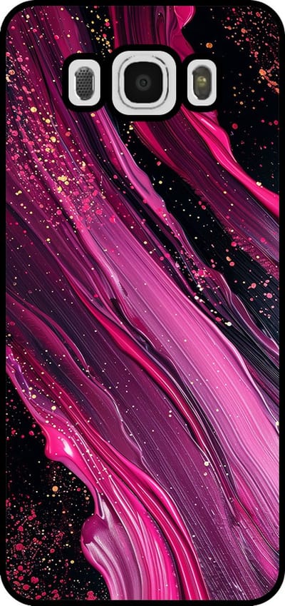 Smartphonica Telefoonhoesje Geschikt voor Samsung Galaxy J5 2016 met marmer opdruk - TPU backcover case marble design - Paars Roze geschikt voor Samsung Galaxy J5 2016