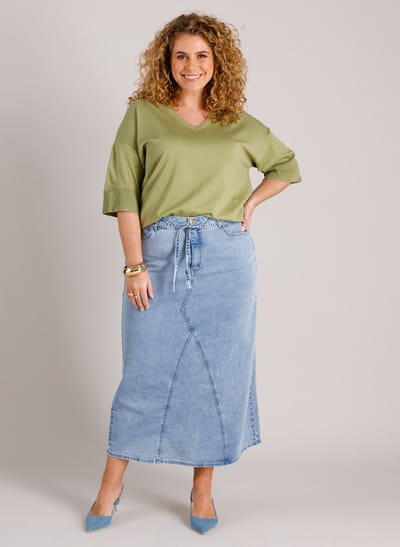 YEST CURVE Lorette Tops - Botanic Green - maat 2(50)
