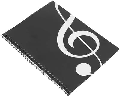 Dailygoods- Muzieknotitieboekje 50 Pagina's - Notitieboek voor Muziekschrijvers - Bladmuziek Manuscript - Omslag met Muzieknootpatroon - Ideaal voor Beginners - Unieke Winkelervaring - Muziekboek