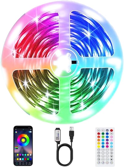 Ledstrip - 15 m - led - Light - slaapkamer - bluetooth, bestuurd via afstandsbediening, app, lichtketting, decoratie, slaapkamer, kantoor