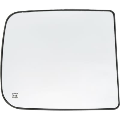 Verre de rétroviseur extérieur supérieur avec chauffage Transparent Remplacement pour Dodge RAM 1500 2010‑2018 Droit 68067726AA gray