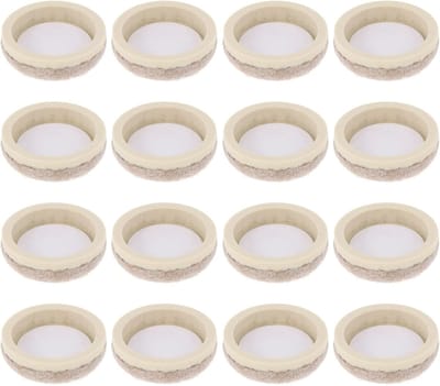 Stoelpootbeschermers - Viltjes - Vloeren Beschermen - Antislip - 3 Sets - Beige