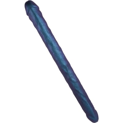 Strap-On-Me - Realistische Dubbele Dildo - Paars Metallic