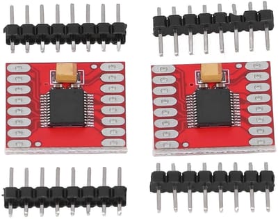 2 Stuks Dual DC Stepper Motor Driver Module, H Bridge Controller Board voor Motorbesturing en Robotica
