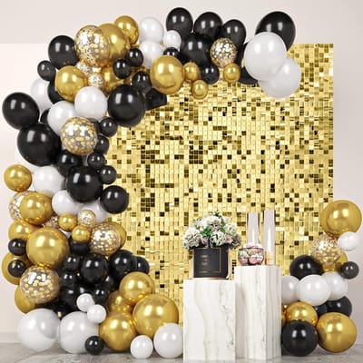Licht Gouden Glinsterend - Dailygoods- Muur Achtergrond 24 Stuks