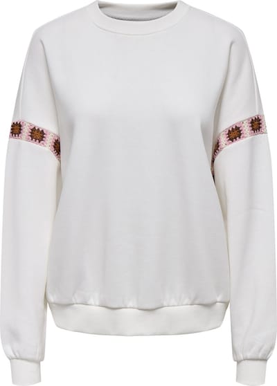 Only Luni Crew Neck Embroidery Sweater Dames - Maat M