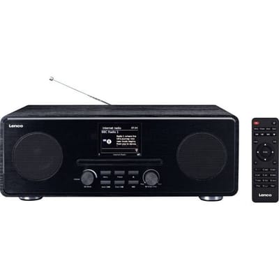 Lenco IR DAB+ FM-radio with CD BT and RC Zwart - DAB+/FM - Black