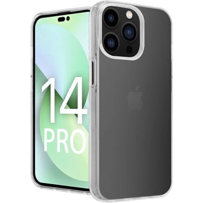 Coverzs Luxe Shock Case geschikt voor iPhone 14 Pro hoesje transparant - Doorzichtig hoesje geschikt voor Apple iPhone 14 Pro - Transparante case beschermhoesje geschikt voor iPhone 14 Pro hoesjes - Transparant