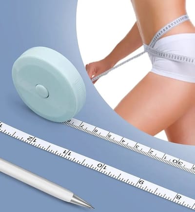 Ronde Kunststof Meetlint 150 CM I Uittrekbare Lintmeter I Flexibel I Rolmeter I Omtrekmeter I Meetband I Hobby Meetlint Lichaam I Groen