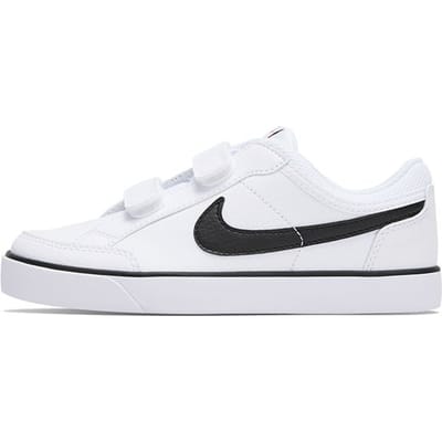 Nike Capri 3 Ltr Duurzaam Schokabsorptie Lage Top Skateschoenen Kinder Skateschoenen Wit Zwart 579948-106 33.5 white