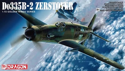 Dragon Modelbouwpakket Vliegtuigen - 5124 Dornier Do 335B-2 - Zerstover - Propeller Vliegtuig Plastic - 1:72 - Modelbouw