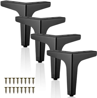 Allecto - Meubelpoten - 17 cm - Belastbaar tot 800 kg - Zwart